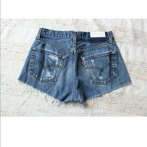 Levi's Shorts - Levi’s ReDone Distressed Cutoff Jean Denim Shorts Levi's Shorts - Levi’s ReDone Distressed Cutoff Jean Denim Shorts